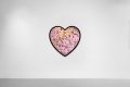 All of Me (pastel pink/black, gold splash), 2021 by Joseph Klibansky