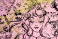 All of Me (pastel pink/black, gold splash), 2021 by Joseph Klibansky