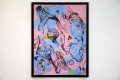 Apple of my Eye (pink, lilac/black, fluorescent yellow), 2016 by Joseph Klibansky