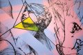 Apple of my Eye (pink, lilac/black, fluorescent yellow), 2016 by Joseph Klibansky