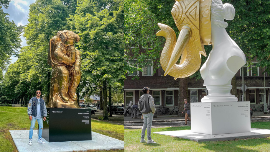 ARTZUID shows Joseph Klibansky’s “The Thinker” and “For the Most Beautiful One”