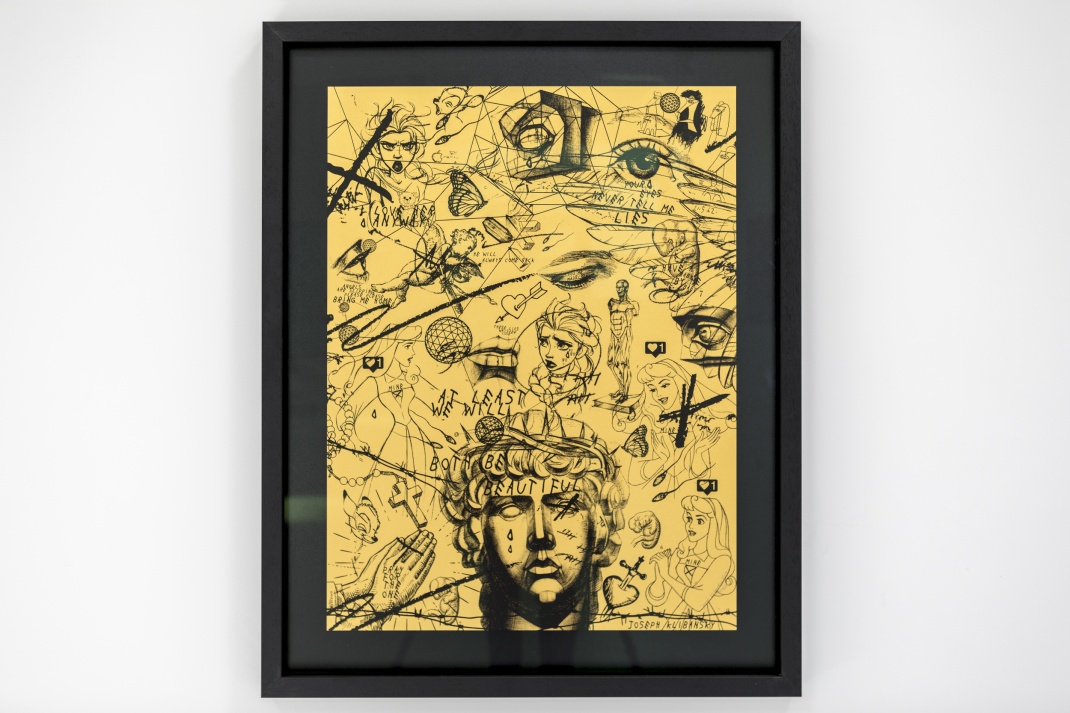 At Least We Will Both Be Beautiful (edition, gold/black), 2017 by Joseph Klibansky
