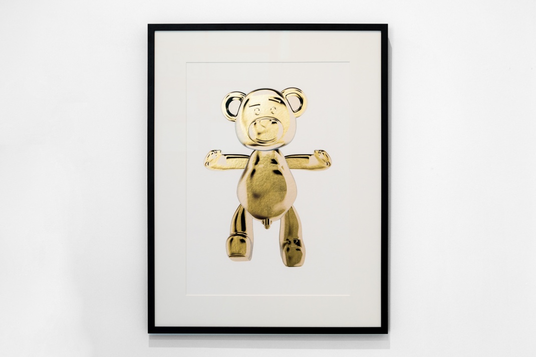 Bare Hug (edition, gold leaf), 2018 by Joseph Klibansky