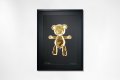 Bare Hug — The Foil Edition (Gold on Black paper), 2024 by Joseph Klibansky