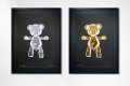 Bare Hug — The Foil Edition (Gold on Black paper), 2024 by Joseph Klibansky