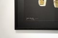 Bare Hug — The Foil Edition (Gold on Black paper), 2024 by Joseph Klibansky