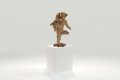 Beyond the Clouds - Sculpture (polished and brushed bronze), 2023 by Joseph Klibansky