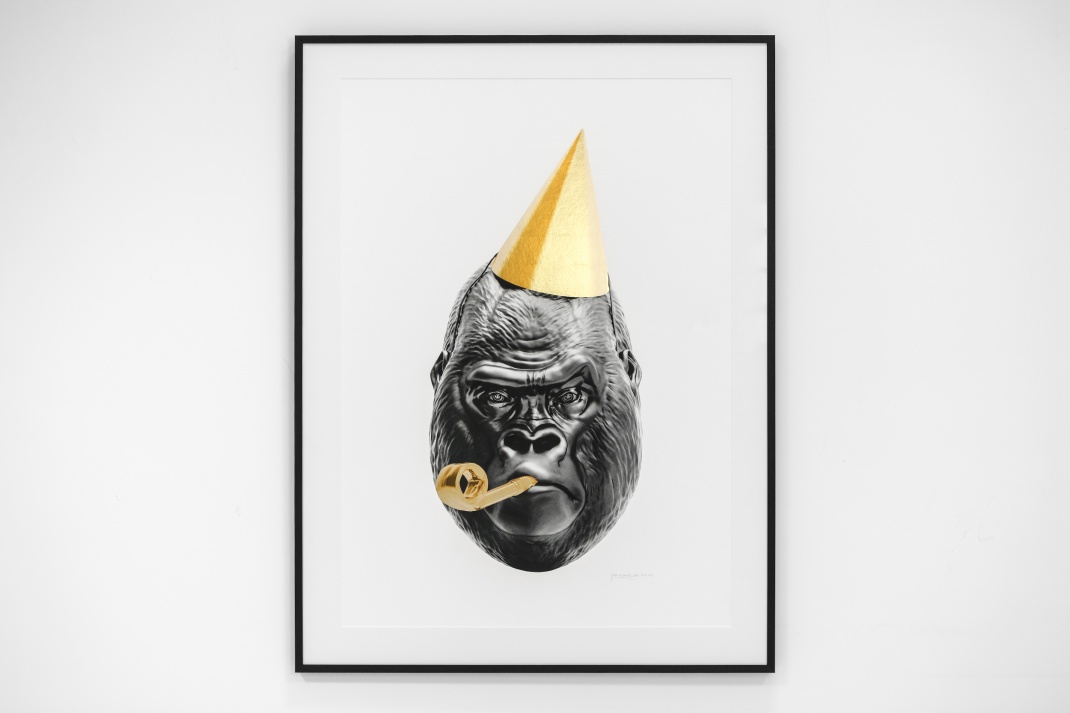 Big Bang (edition, black/gold leaf), 2016 by Joseph Klibansky