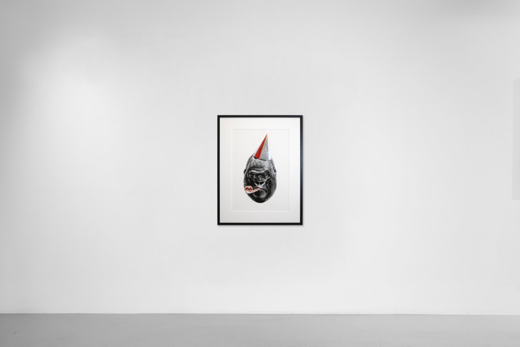 Big Bang (edition, black/silver leaf, red), 2022 by Joseph Klibansky