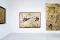 Can We Kiss Forever (gold/black, ultramarine splash), 2020 by Joseph Klibansky