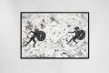 Can We Kiss Forever (white/black, diamond dust), 2020 by Joseph Klibansky