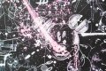 Caught Up In A Dream (black/white, pink splash), 2018 by Joseph Klibansky