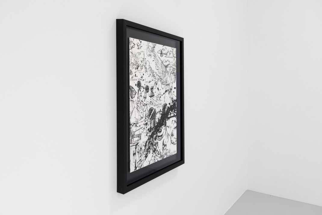 Caught Up In A Dream (edition, white/black, diamond dust), 2019 by Joseph Klibansky