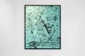  Feeling My Way Through The Darkness (turquoise/black, black splash), 2018 by Joseph Klibansky
