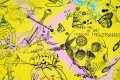 Feeling My Way Through The Darkness (yellow/black, pastel pink and turquoise splash), 2018 by Joseph Klibansky