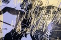 Forever Mine (gold/black, lilac splash), 2020 by Joseph Klibansky