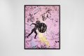 Forever Mine (pink/black, blue and gold splash), 2021 by Joseph Klibansky