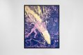 Forever Mine (ultramarine blue/pink, gold splash), 2022 by Joseph Klibansky