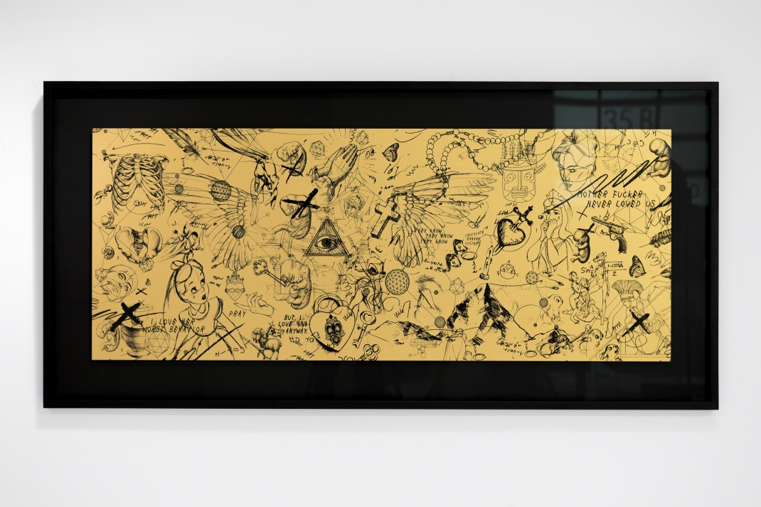 Guided by Angels (edition, gold/black), 2017 by Joseph Klibansky