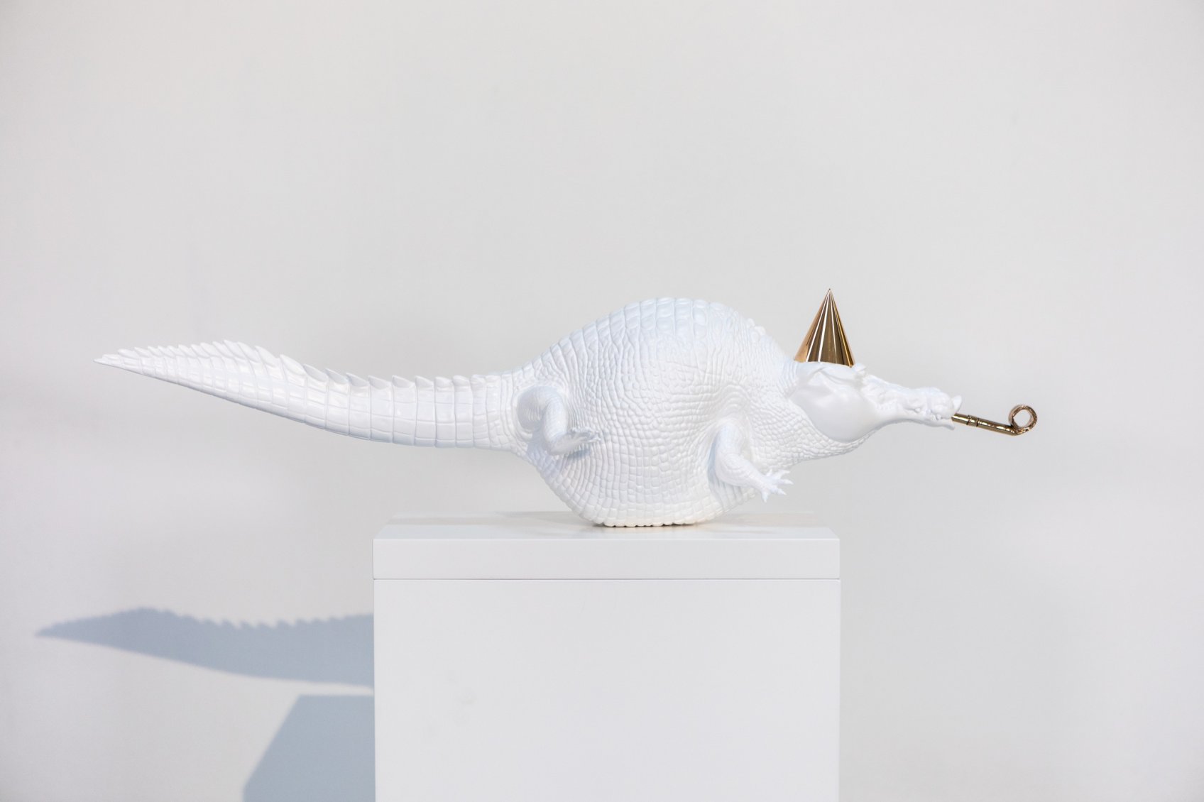 Happily Ever After (painted bronze, white), 2020 by Joseph Klibansky