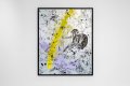 Into my Heart (silver/black, lilac and yellow splash), 2020 by Joseph Klibansky
