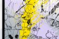 Into my Heart (silver/black, lilac and yellow splash), 2020 by Joseph Klibansky