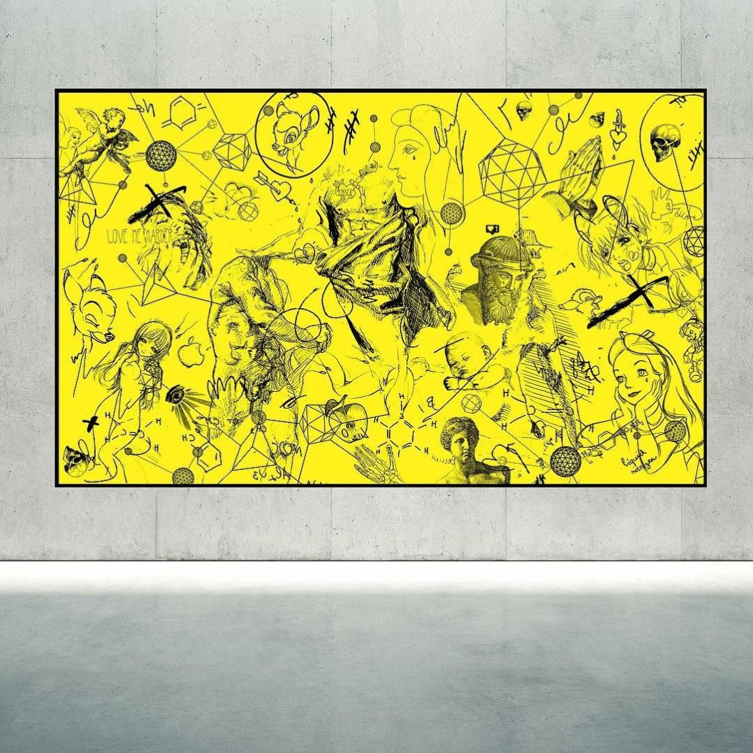 💣”Love me Harder”💣 160 x 270cm painting on canvas 🔥 What feeling do you get when seeing this piece?  #josephklibansky #contemporaryart #contemporaryart #artistsoninstagram #newyork #amsterdam