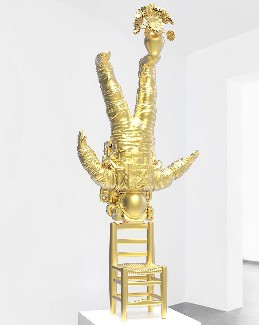 This is a 3D render of a sculpture that I never physically made... do you think I should still make it??? 🌸 👩🏼‍🚀 . . #artcollector #artbasel #space #artlovers #josephklibansky #amsterdam #newyorkcity