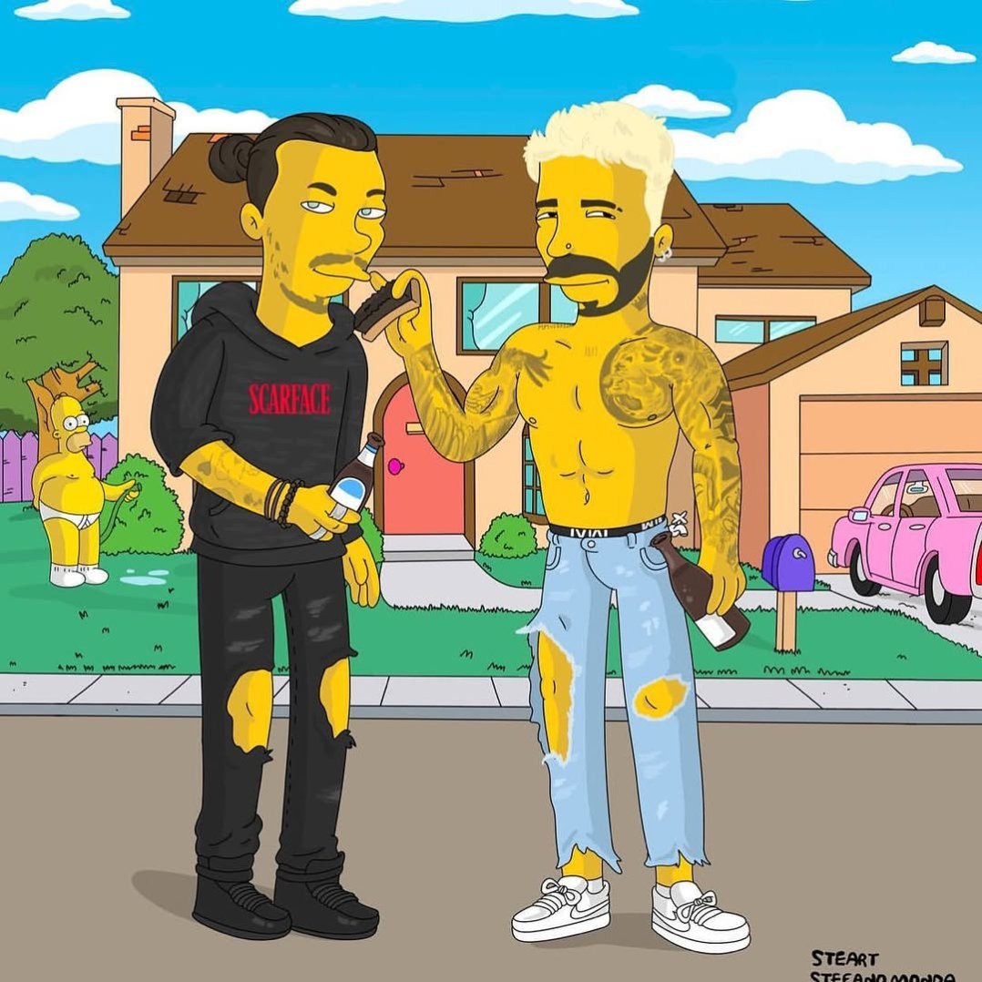 Kli-Simpson X Ma-simpson 😂 @maluma  Epic