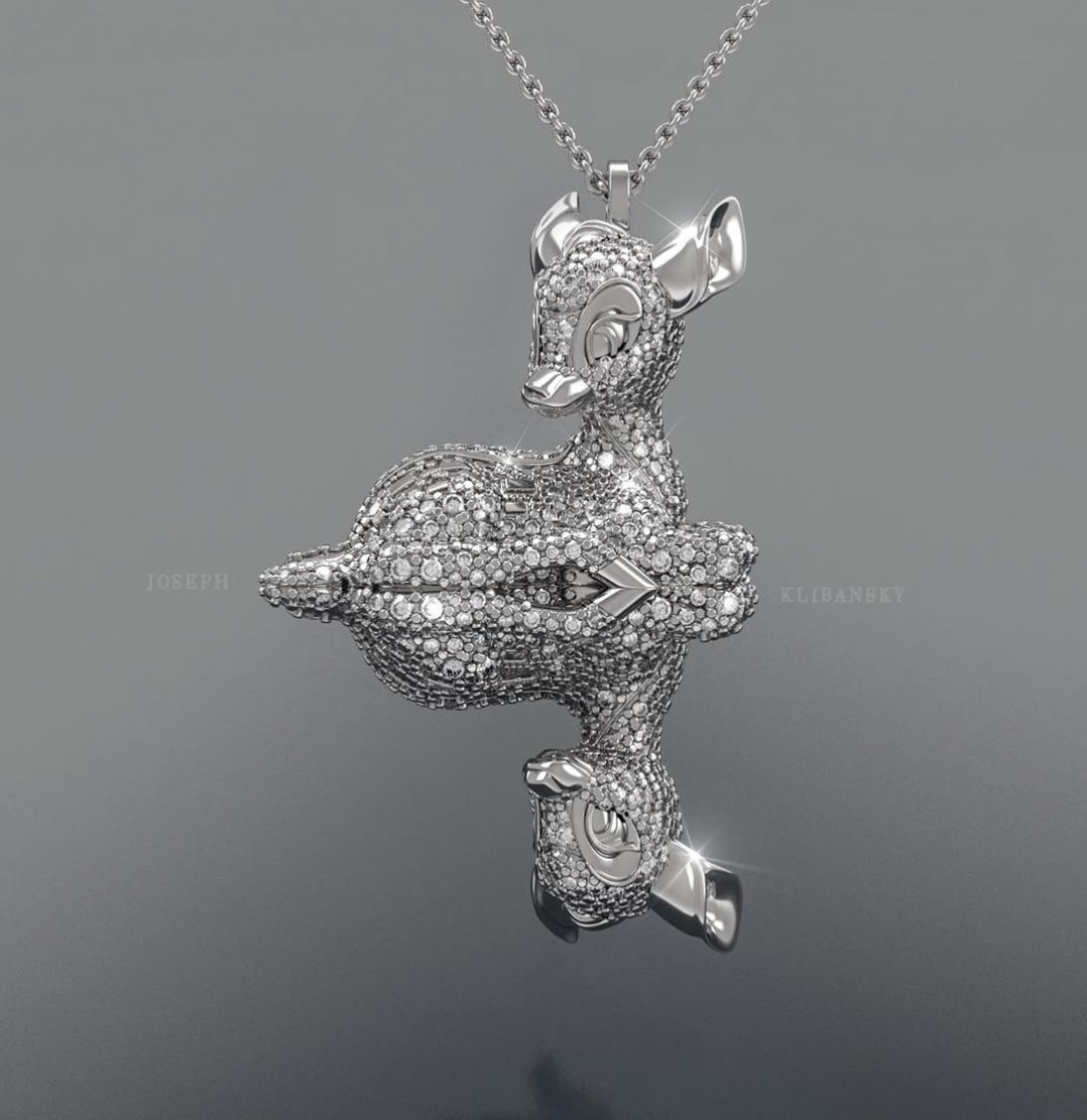 We are currently working on this “reflections of Youth” chain set with 8 carats of diamonds 💍 for a very special client 🔥 Would you rock it?  . . #artjewellery #customjewelry #diamonds #josephklibansky