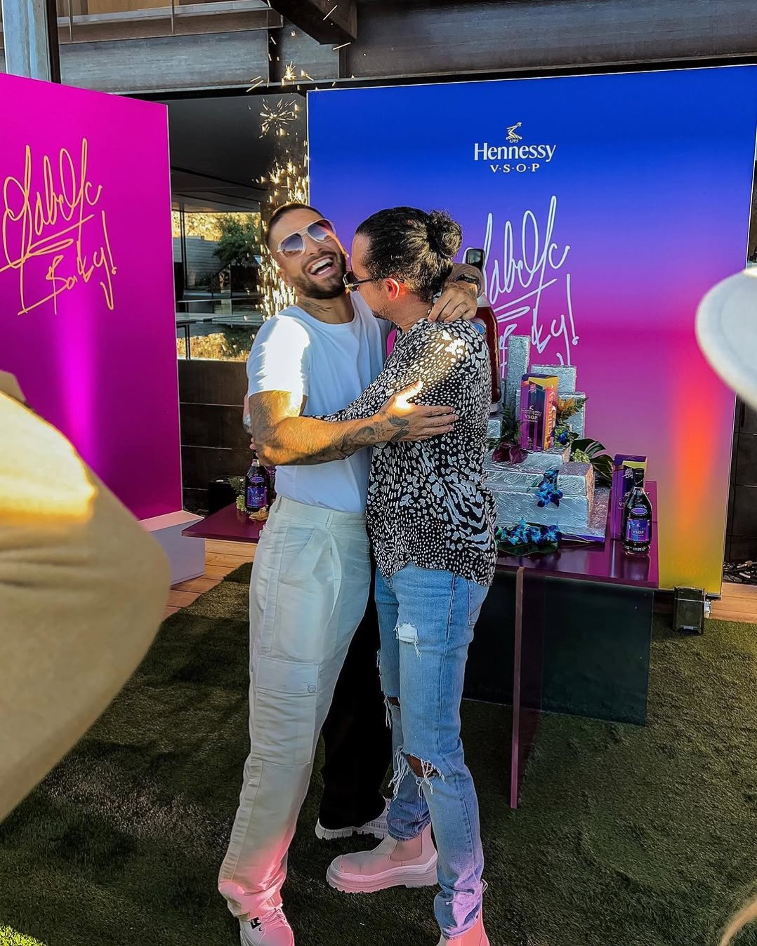 I really love seeing my friends win in life , what an amazing birthday weekend bro @maluma ..  can’t wait to show everyone what we are working on🔥❤️🔥