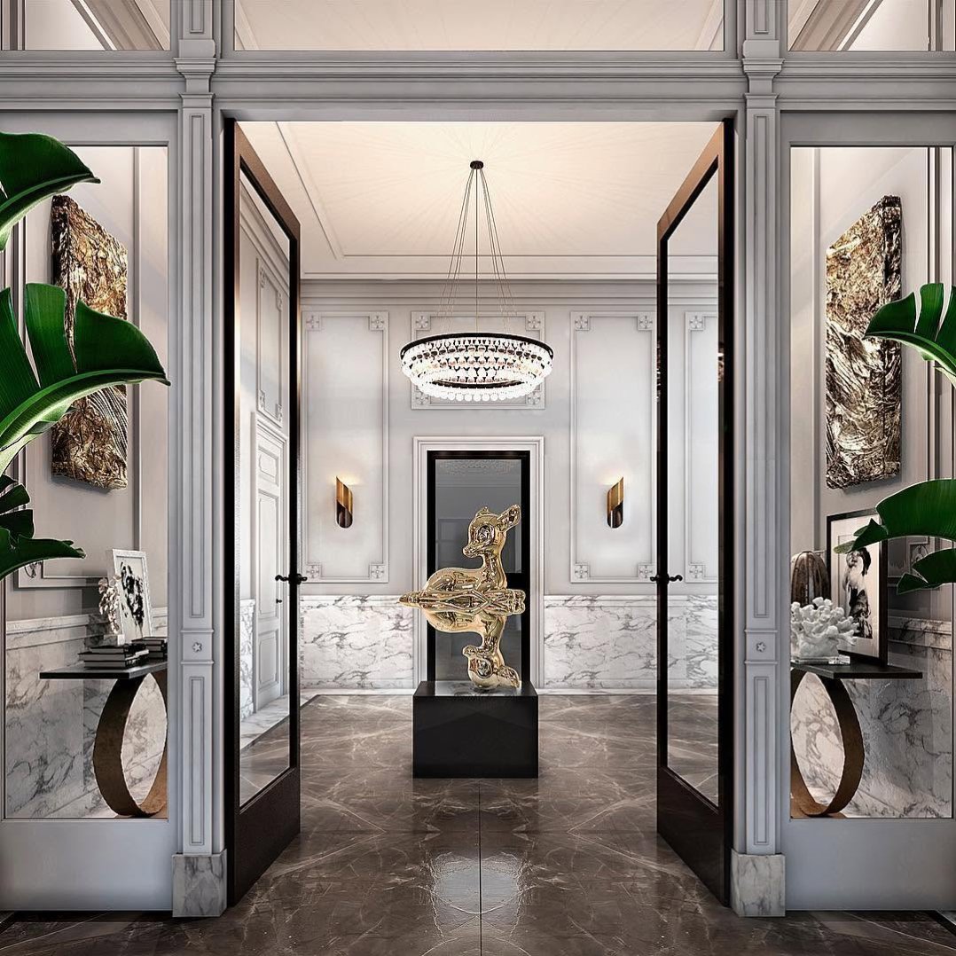 Could you see yourself having my bronze sculpture “Reflections of Youth” smack bang in the center of your stunning villa like this art collector has it? . #contemporaryart #dreams #sculpture
