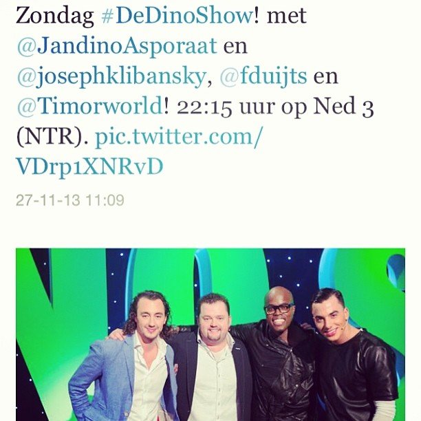 Zondat #DeDinoShow met @JandinoAsporaat