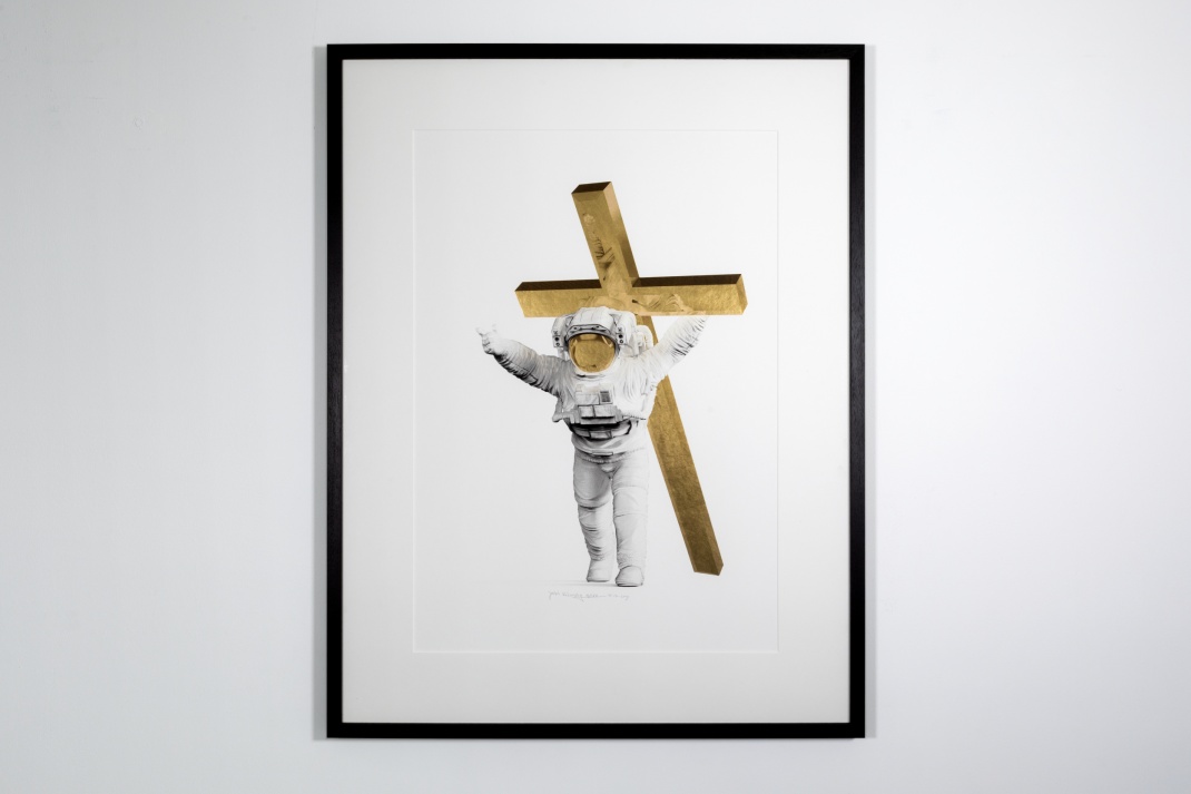 Leap of Faith (edition, gold leaf), 2019 by Joseph Klibansky