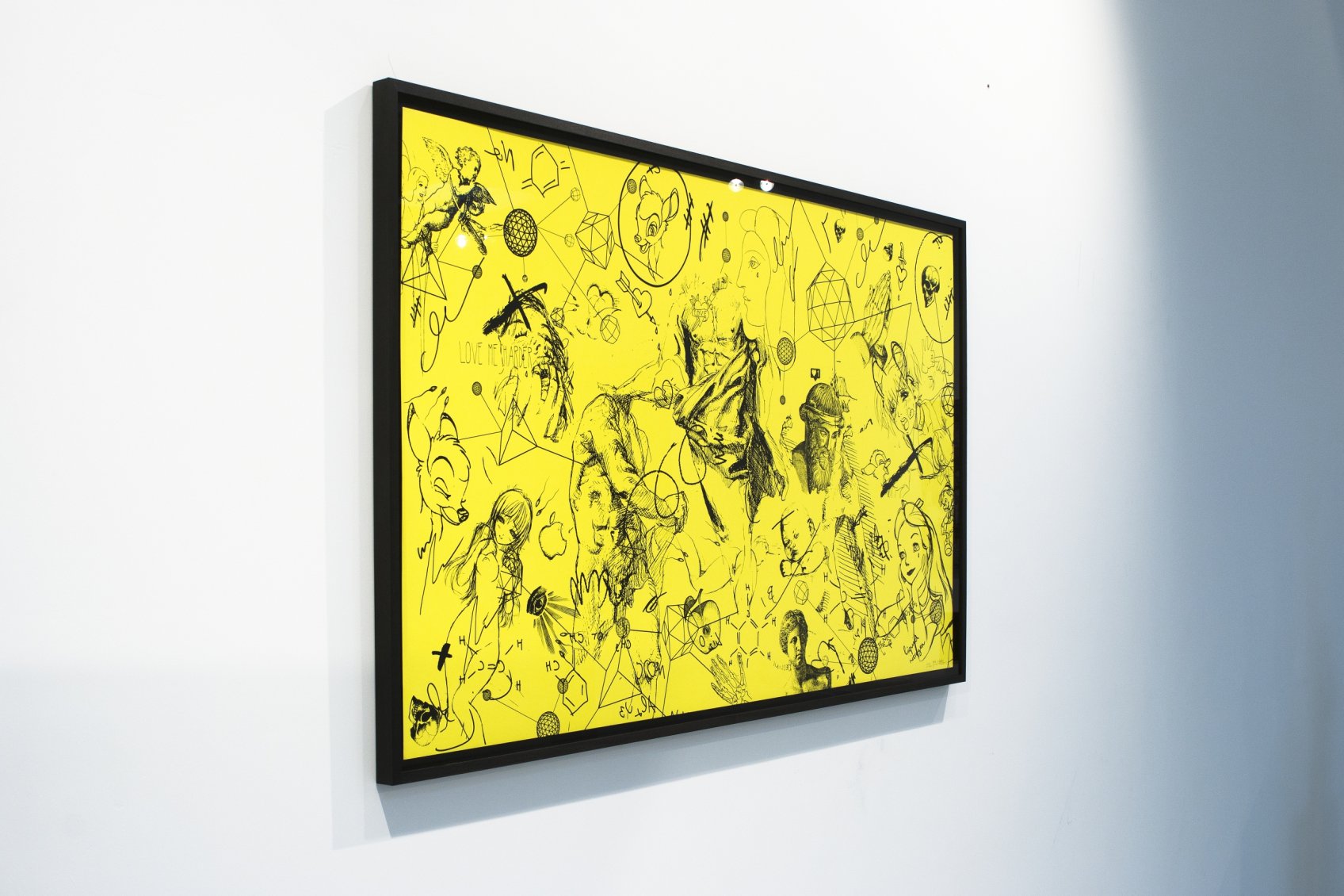 Love Me Harder (edition, yellow/black), 2017 by Joseph Klibansky