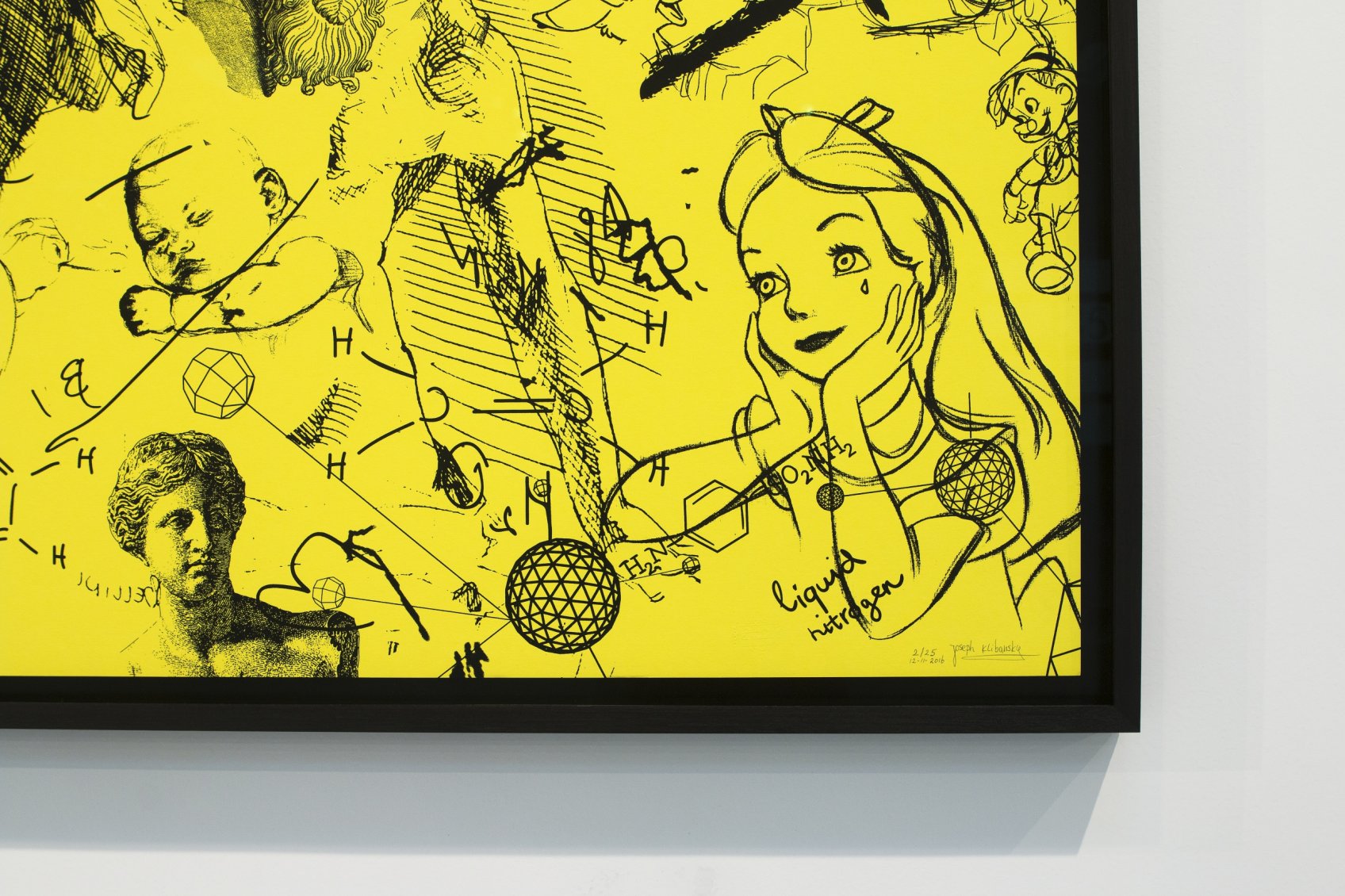 Love Me Harder (edition, yellow/black), 2017 by Joseph Klibansky