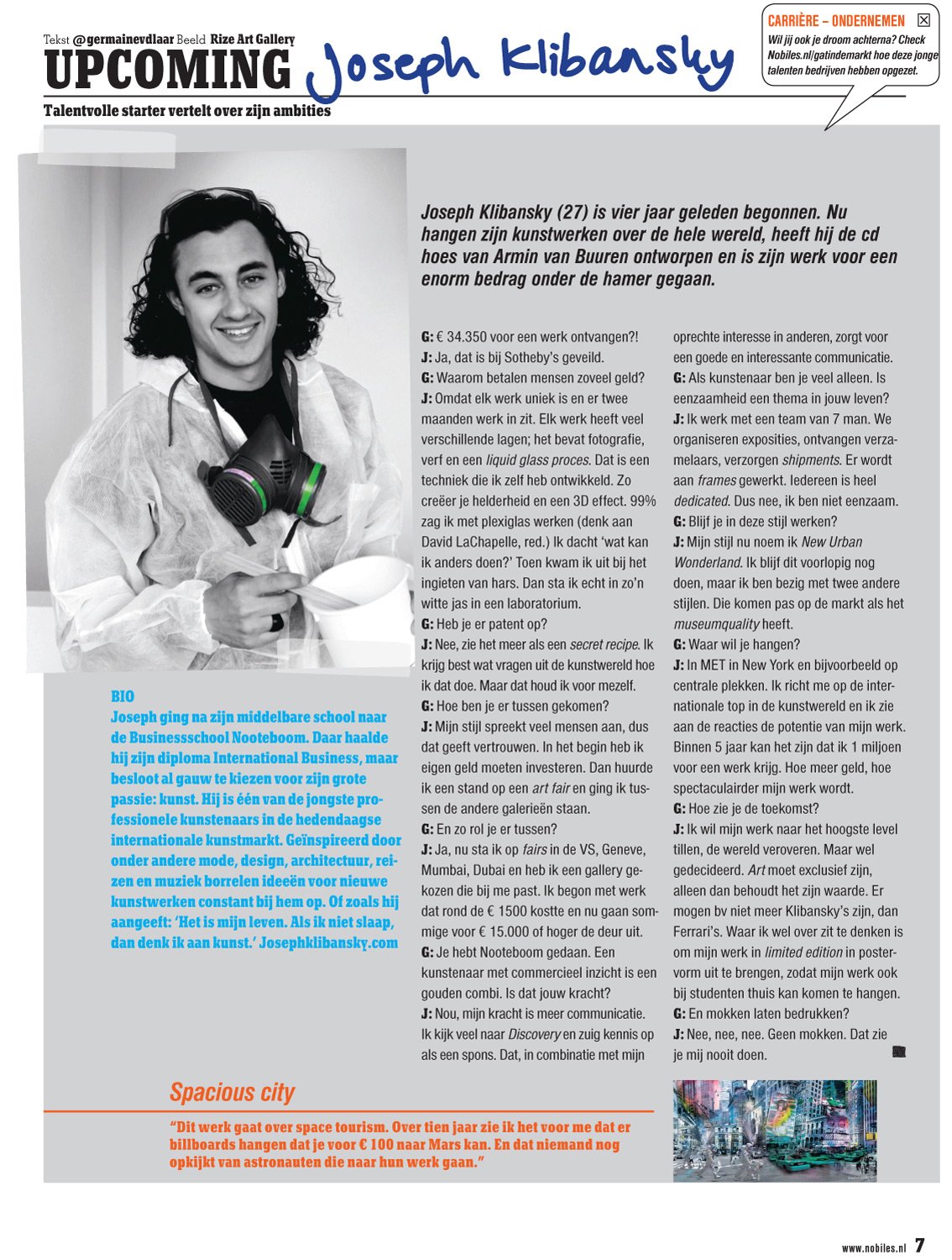 Nobiles Magazine interview