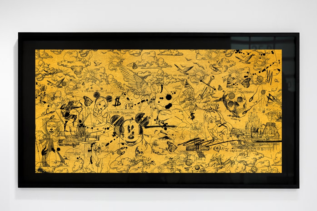 Over the Rainbow (edition, gold/black), 2018 by Joseph Klibansky