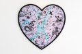 She Came To Break Hearts (lilac/black, turquoise splash), 2020 by Joseph Klibansky