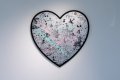 Take Me To Neverland (silver/black, pastel pink and turquoise splash), 2019 by Joseph Klibansky