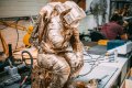 the Tinker in the artist's studio - The Thinker (bronze), 2018 by Joseph Klibansky