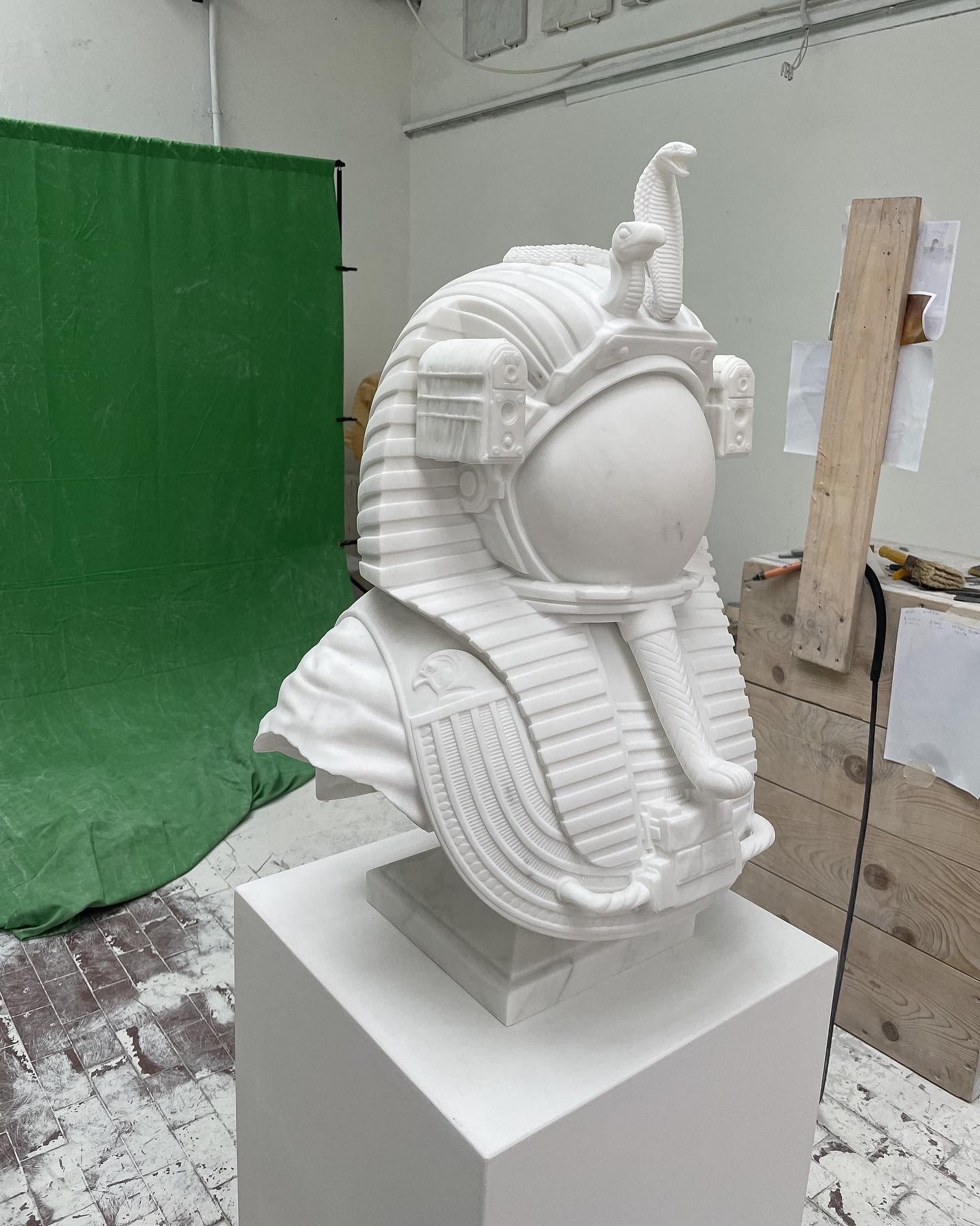 Valley of the Kings (white marble), 2023 by Joseph Klibansky