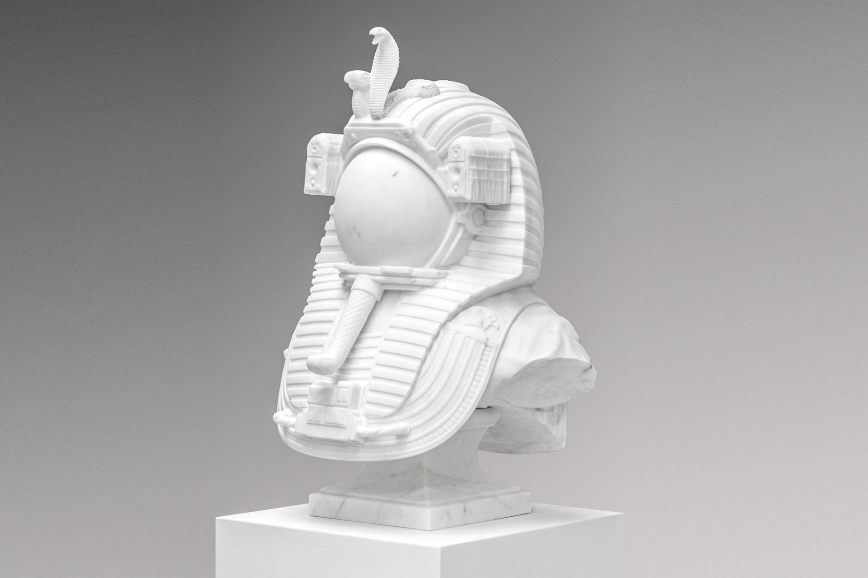 Valley of the Kings (white marble), 2023 by Joseph Klibansky