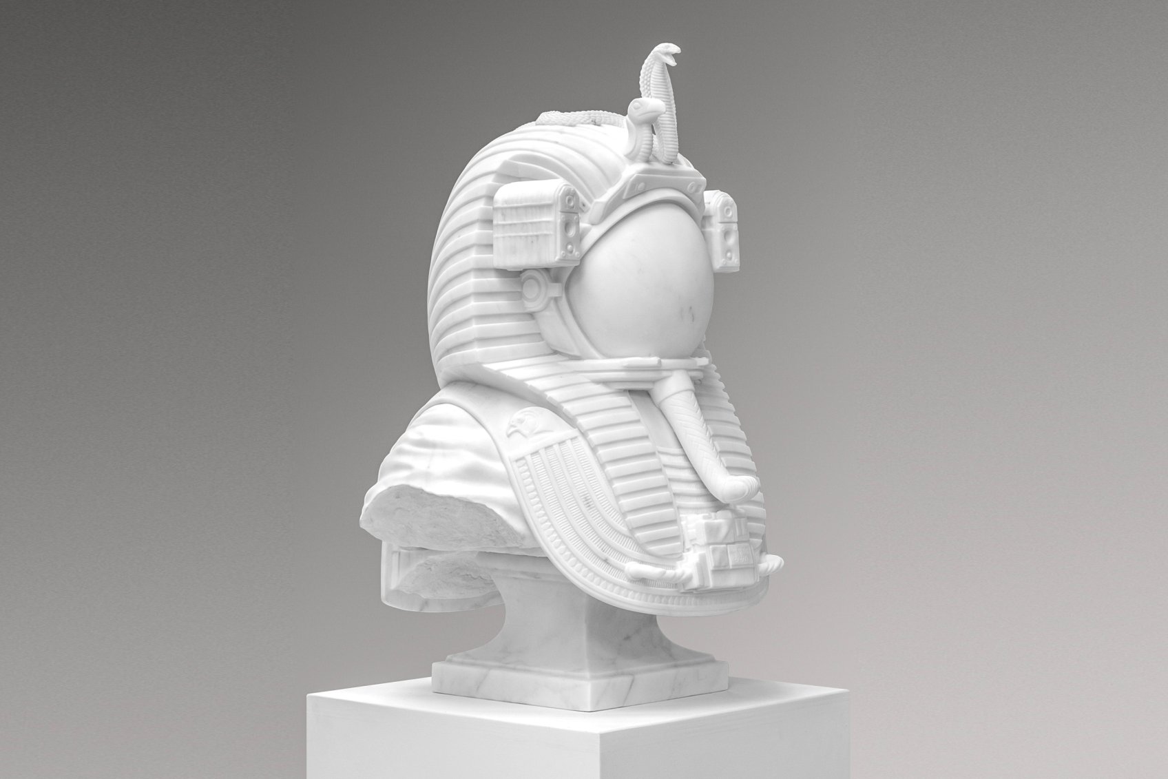 Valley of the Kings (white marble), 2023 by Joseph Klibansky