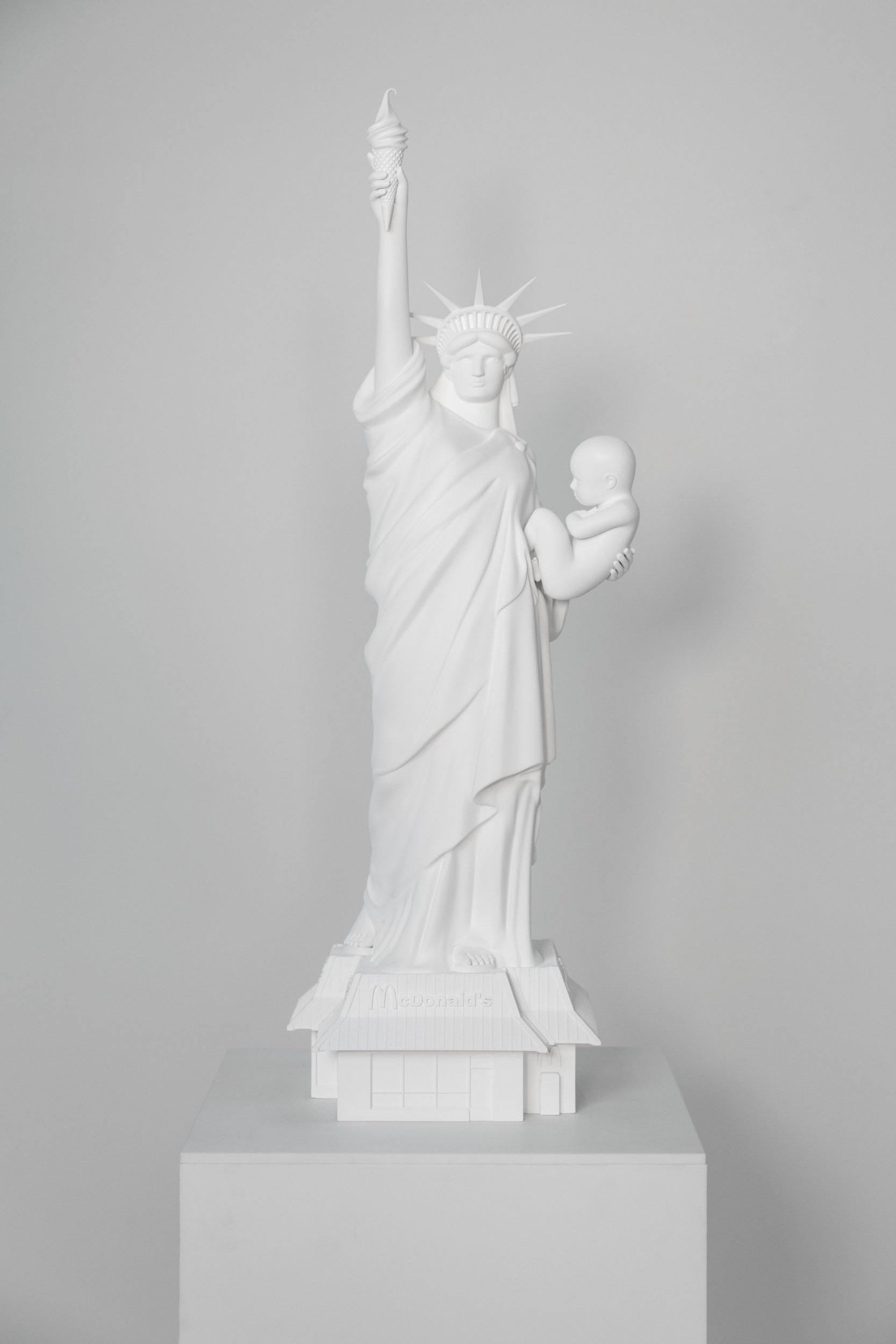 Velvet Revolution (stereolithography, white), 2016 by Joseph Klibansky