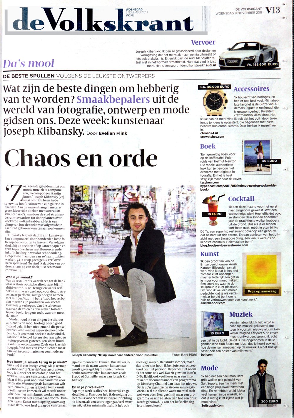 Volkskrant - Da’s Mooi - Smaakbepalers uit de wereld van fotografie, ontwerp, mode, kunst