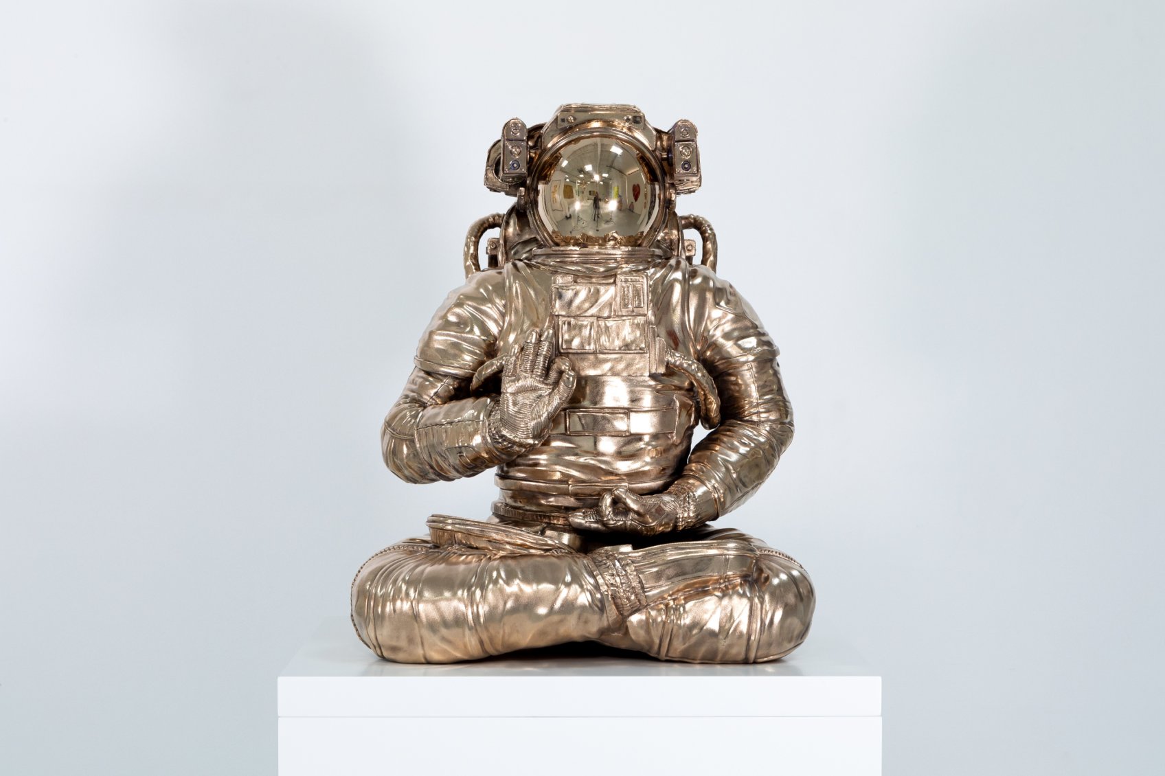 Small - White Universe (bronze), 2019 by Joseph Klibansky